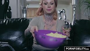 Natasha vega screams as two cumshots hit her big tits!