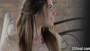 Lingerie hottie gets analized 😏