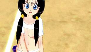 videl thanks you for flying lessons in dragon ball z hentai