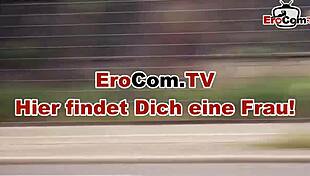 Hey, wanna see this German milf get wild in a public car hookup?