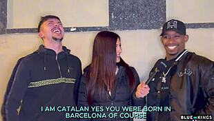 Andrea Lux interviews guys and fucks them in hotel