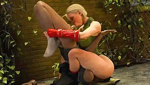 In this compilation, Cammy from Street Fighter engages in intense blowjob scenes with futanari characters in 3D porn.