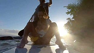 Ana Rothbard's afternoon sex on the rocks 😏