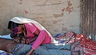 Desi wife fucked in pink maxi with cold drink 😏