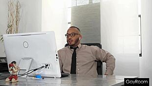 Gamer stepson enjoys a ride on his stepdad's black cock