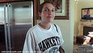 Hot Iowa Girl Gets Naked And Masturbates On Camera