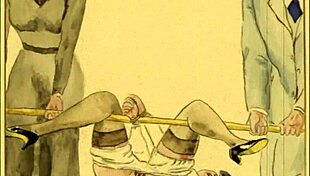 Vintage erotic drawing