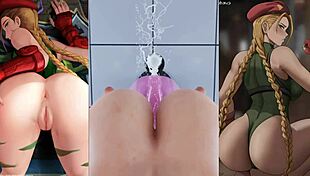 In this compilation, Cammy from Street Fighter engages in intense blowjob scenes with futanari characters in 3D porn.