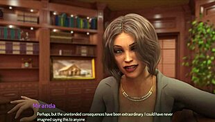 bound in a game, the player struggles to escape the restraints