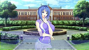 Mahiru enjoys cowgirl self-pleasure in garden