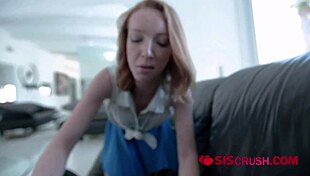 Katy blows cock then gets pussy demolished in garage poses.