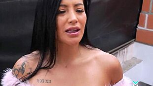 Worker With BBC Fucks Me On Terrace While Husband's Away