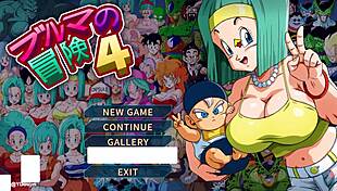 Hey, bulma's on an adventure with big busty tits in this hentai game