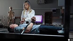 Beautiful Blonde Doctor Gets Used And Begs For Cock - Freeze Time Stop Sex Creampie!