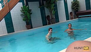 Want free spa time? Just blowjob and fuck this old couple!