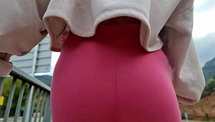 Outdoor Masturbation Near Mountains Leads To Intense Orgasm Explosion!