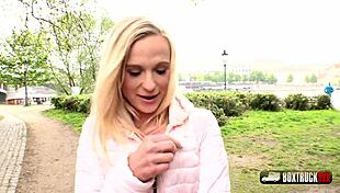 playful blonde crystal caytlin enjoys public sex on the street