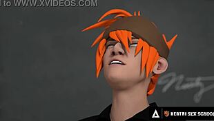 Hentai School: Stacked Milf Principal Drilled Doggystyle Before Class 😏