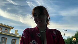 Latina Big Tits Suck Monster Cock in Pool