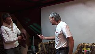 Blonde milf granny dominates intense gangbang with wild double penetration!