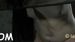 This babe's rough doggystyle includes ball licking.