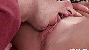 Blonde mother-in-law teaches stepson doggystyle, fingering pussy with big tits bent over