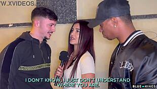 Andrea Lux interviews guys and fucks them in hotel