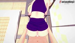 ino yamanaka gives naruto a titjob then gets fucked