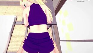 ino yamanaka gives naruto a titjob then gets fucked