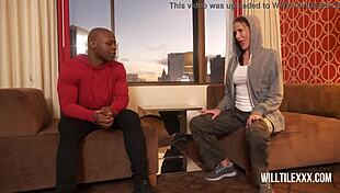 Big Tits Milf Sneaks Doggystyle With Black Stud!