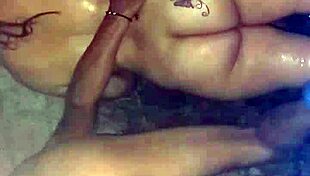 Detailed Fucking Of Her Ass In The Oiled Bathroom With Moaning And Ass Licking