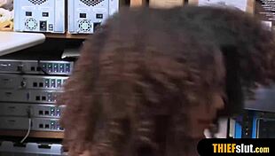 sporty ebony teen gets rough fucked 😈