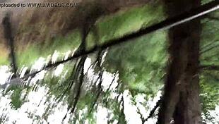 Public masturbation with a kinky twist: inserting and stuffing
