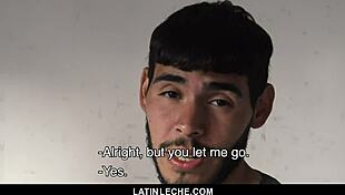 latinleche - sexy latino boy gets covered in cum by four hung guys