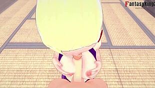 ino yamanaka gives naruto a titjob then gets fucked