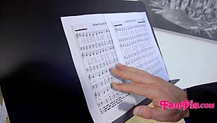 This petite blonde church girl is fucking her stepbro while singing hymns.