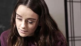 The professor shares a secret emotional bond with her young students.