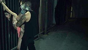 Bound teen vibrated intensely