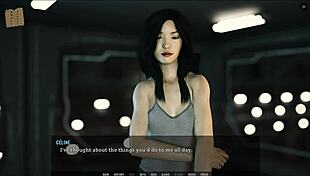 Intriguing tales of curvy hentai girl with monster cock blowjob and cumshot in unending void game.