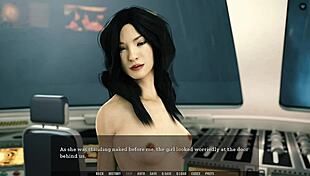 Intriguing scene on the captain's deck from Tales from the Unending Void. Passionate moments unfold.