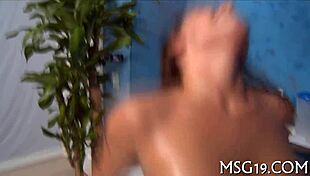 Relaxing massage session