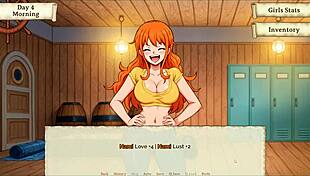 Lusty Buccaneers Parody Hentai Game Ep 2: Nami Strips Clothes For Gold Reward