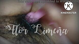 peruvian girl toys her ass at work