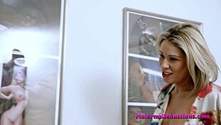 Step mom Nikki Brooks sneaks in and fucks me with her big tits!