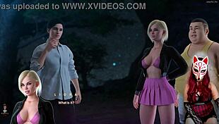 Apocalust 3 - touching my clit while playing a porn game