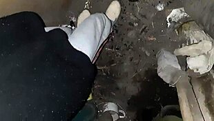 Two Village Girls Walk And Talk In The Barn After Meeting Strangers