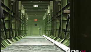 Sci-Fi Bunker Adventure With Cuffed Blonde