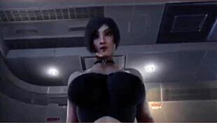 She takes hard anal fucking in this 3d hentai animation.