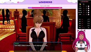 Vtuber Lewdneko Feels Intense Pleasure In Harem Hotel Part 26