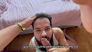 Bearded Man Sucks Cocks